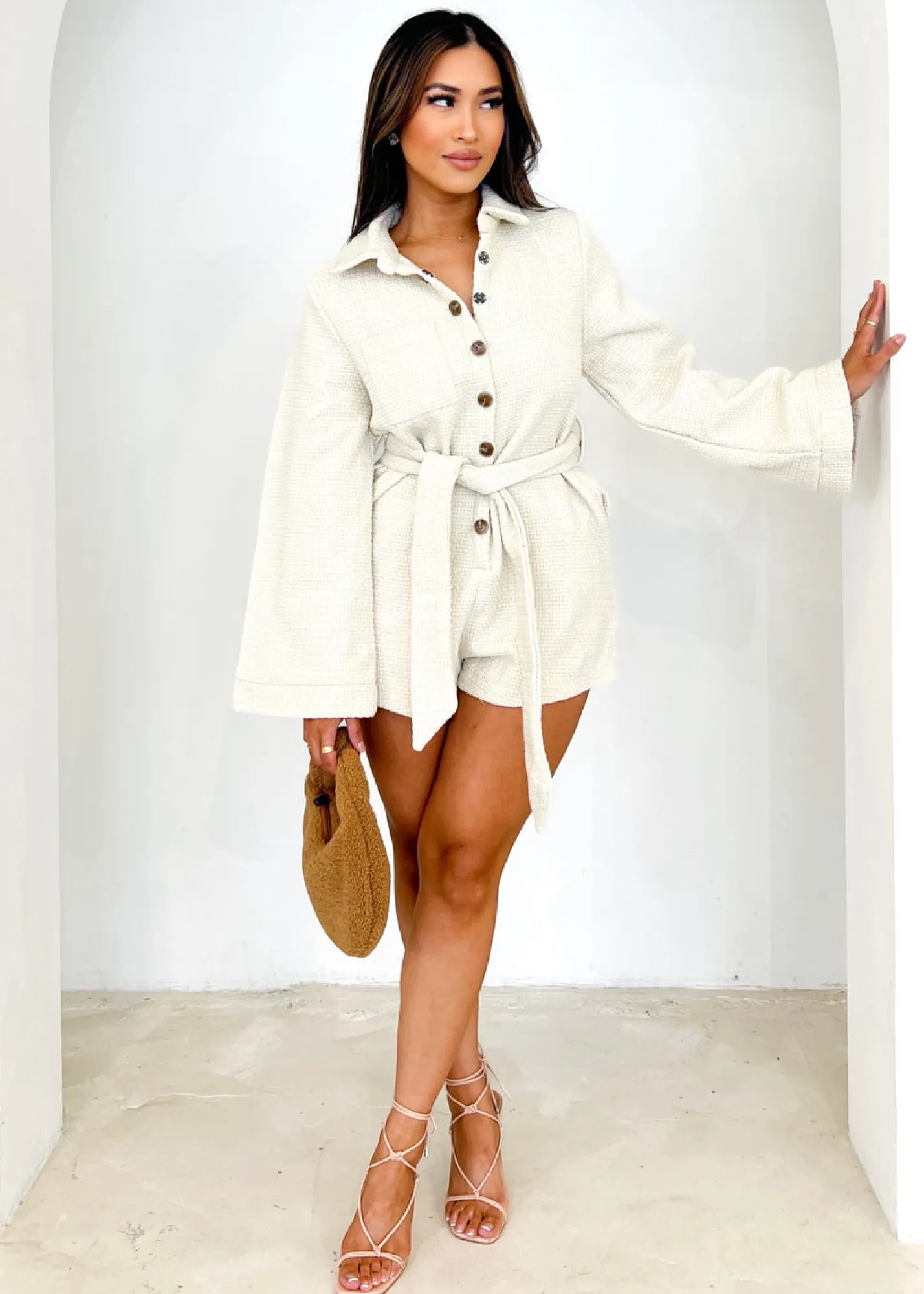 Women Gingham & Heels Playsuits>Trisset Playsuit