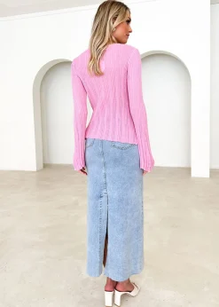 Women Gingham & Heels Knit Tops><noscript><img width=