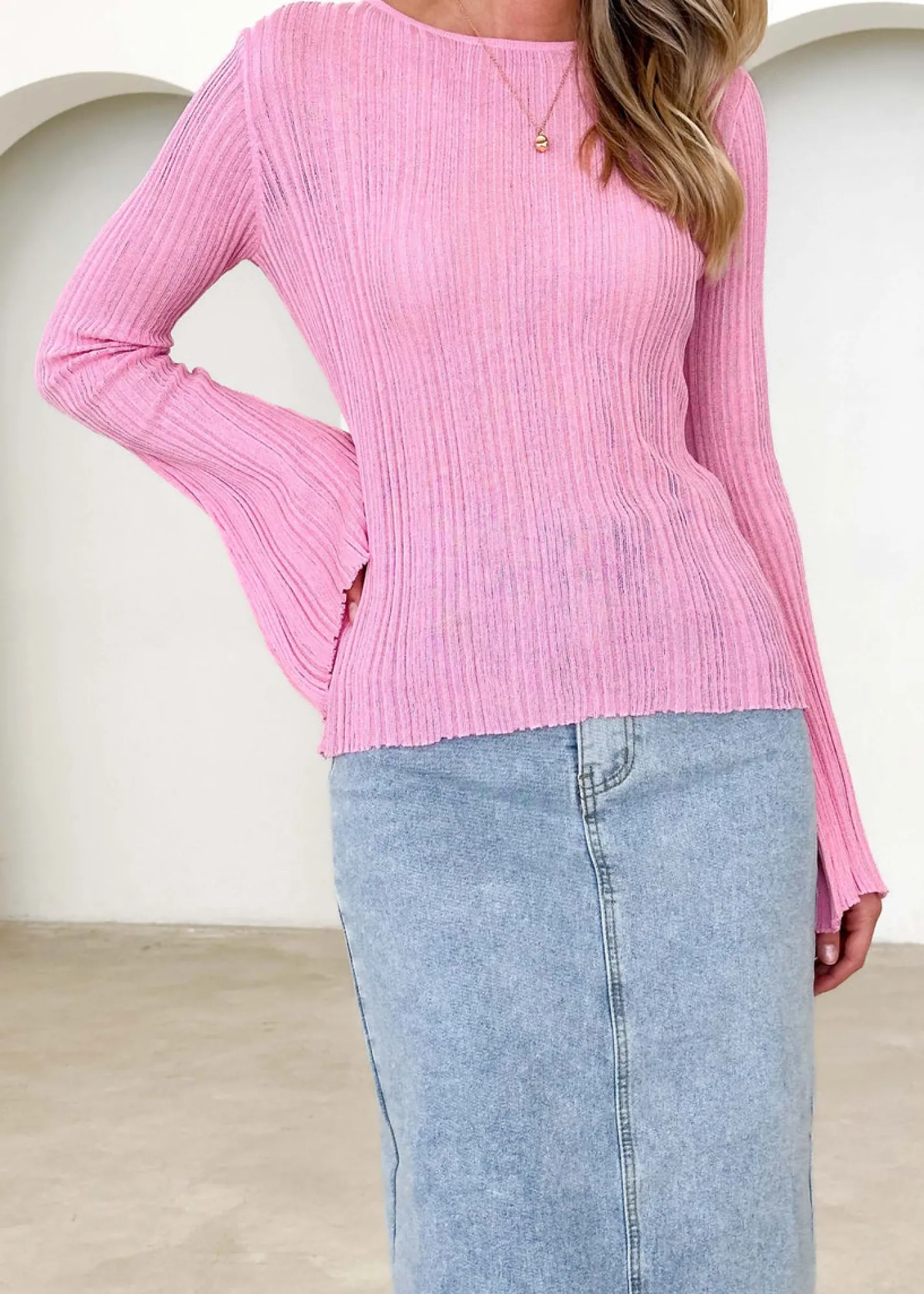 Women Gingham & Heels Knit Tops>Trivina Knit Top