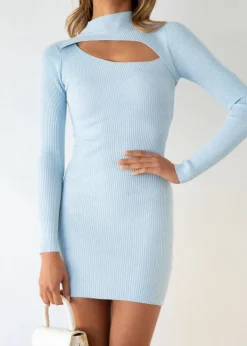 Women Gingham & Heels Knit Dresses><noscript><img width=
