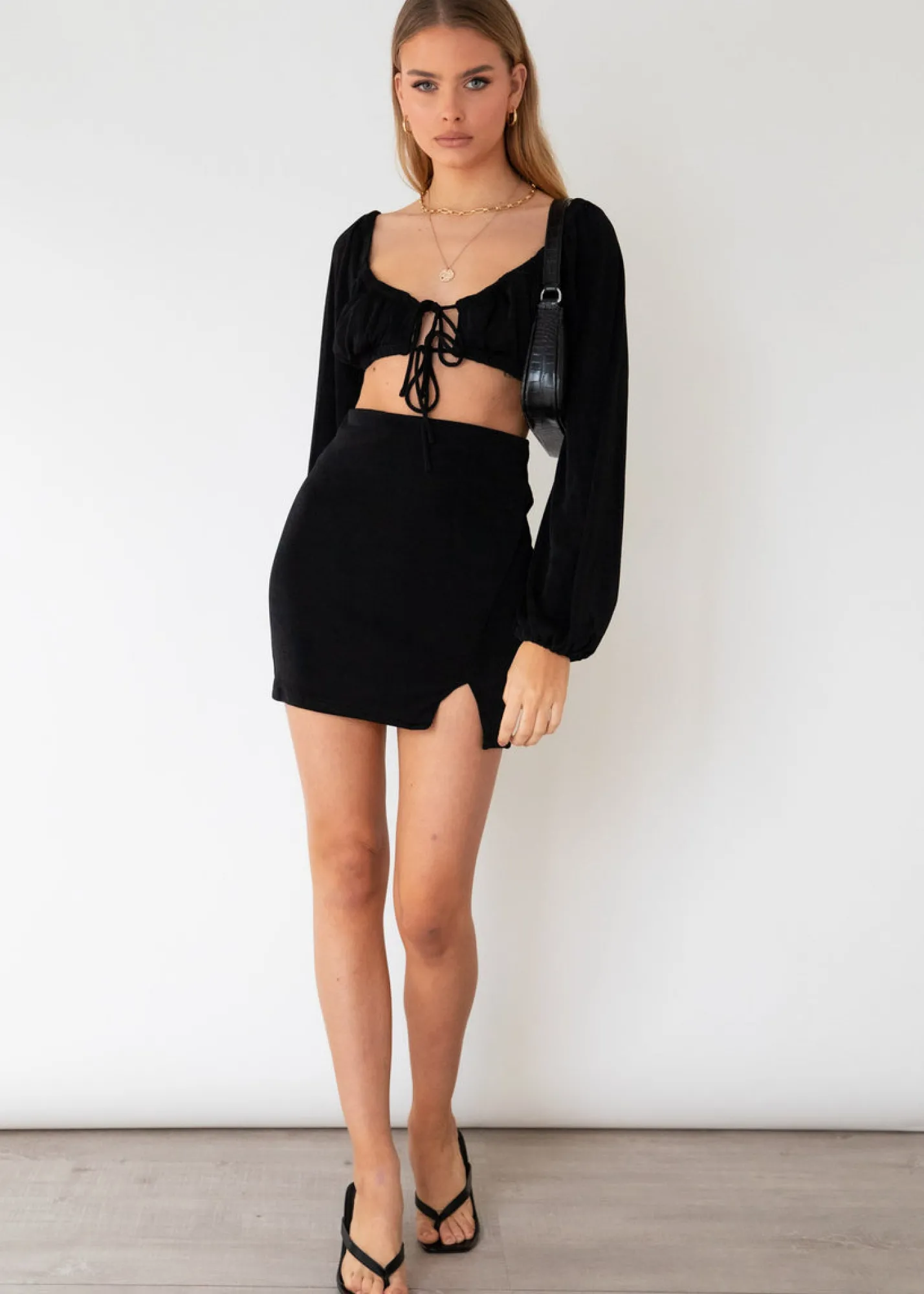 Women Gingham & Heels Crops>Until Sundown Crop