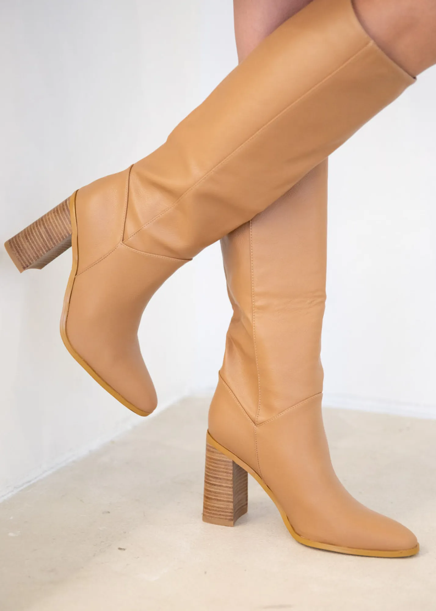 Women Gingham & Heels Shoes>Valen Knee High Boots