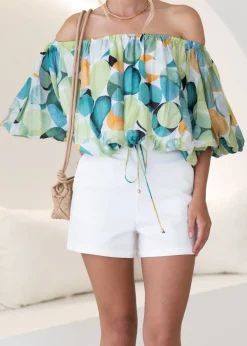 Women Gingham & Heels Blouses><noscript><img width=