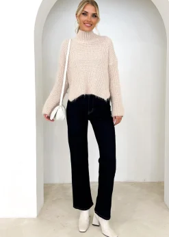 Women Gingham & Heels Crops>Vinette Cropped Sweater