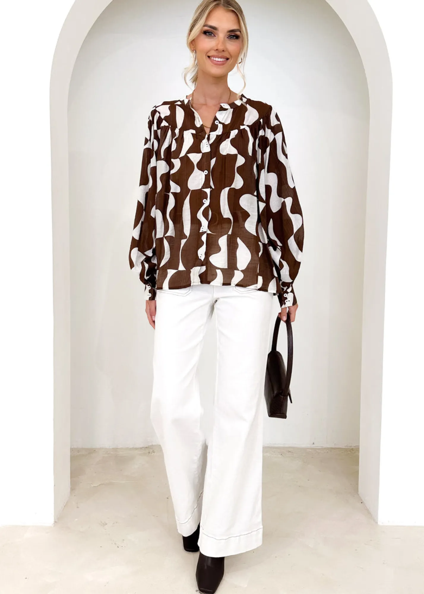 Women Gingham & Heels Blouses>Willoa Blouse
