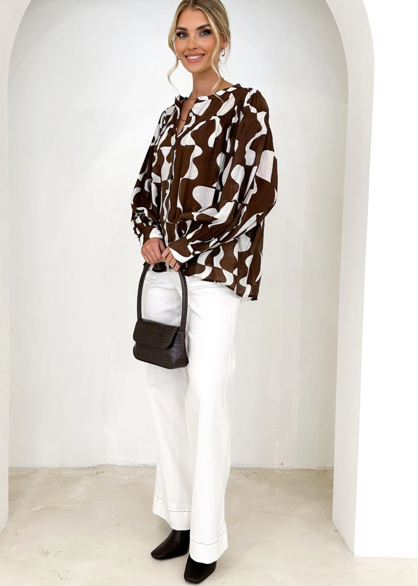 Women Gingham & Heels Blouses>Willoa Blouse