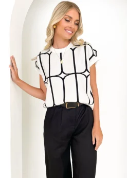 Women Gingham & Heels Knit Tops>Xavor Knit Top