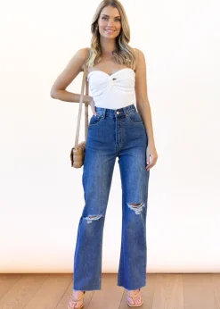 Women Gingham & Heels Jeans><noscript><img width=