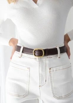 Women Gingham & Heels Belts>Yalani Leather Look Belt