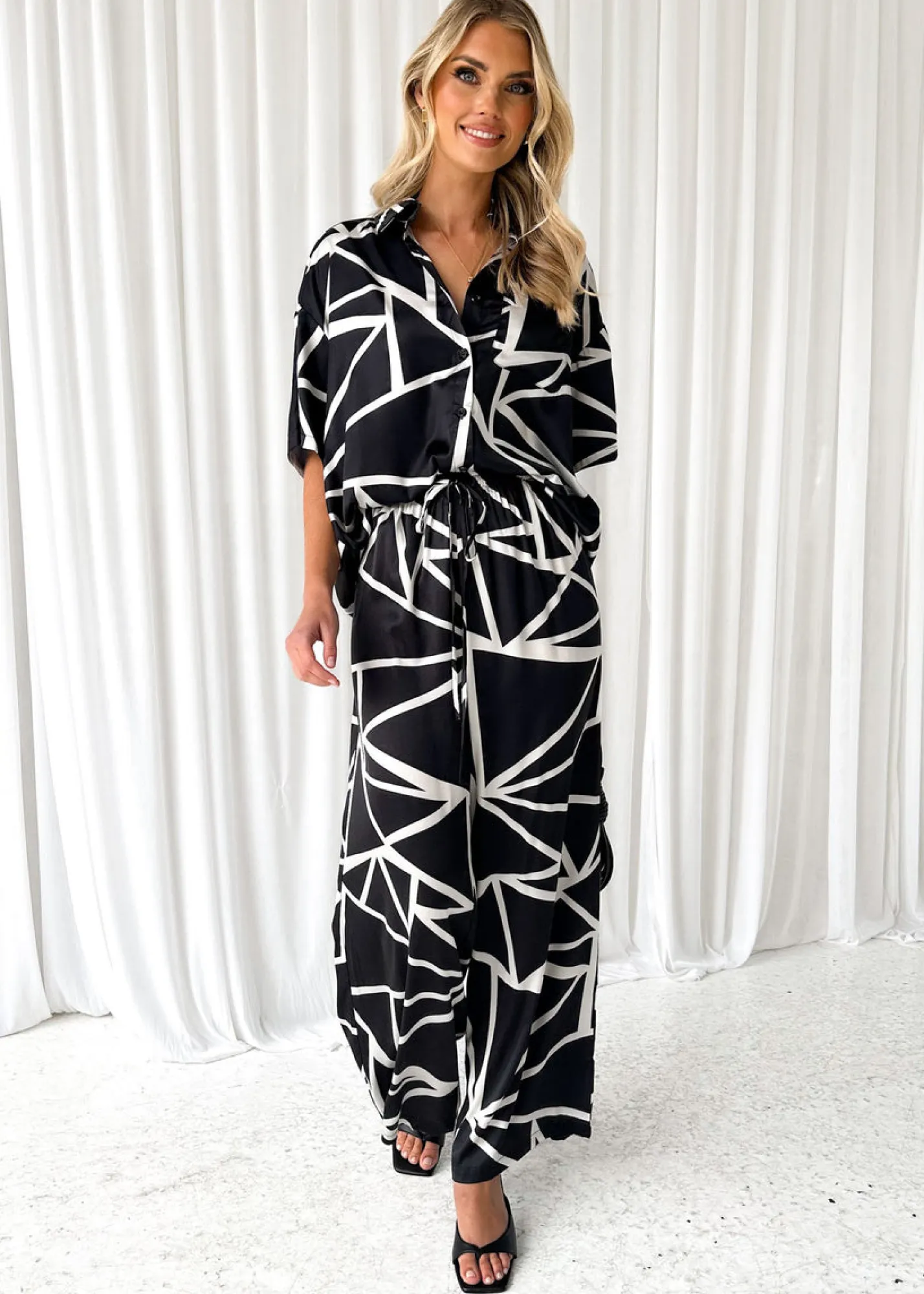 Women Gingham & Heels Sets>Zae Pants