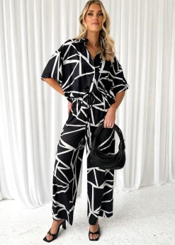 Women Gingham & Heels Pants>Zae Pants