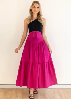 Women Gingham & Heels Skirts>Zepha Maxi Skirt