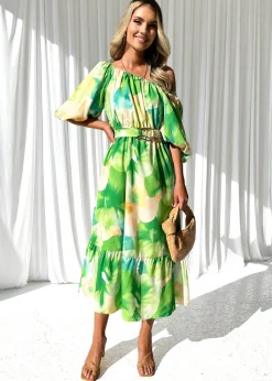 Women Gingham & Heels Midi><noscript><img width=