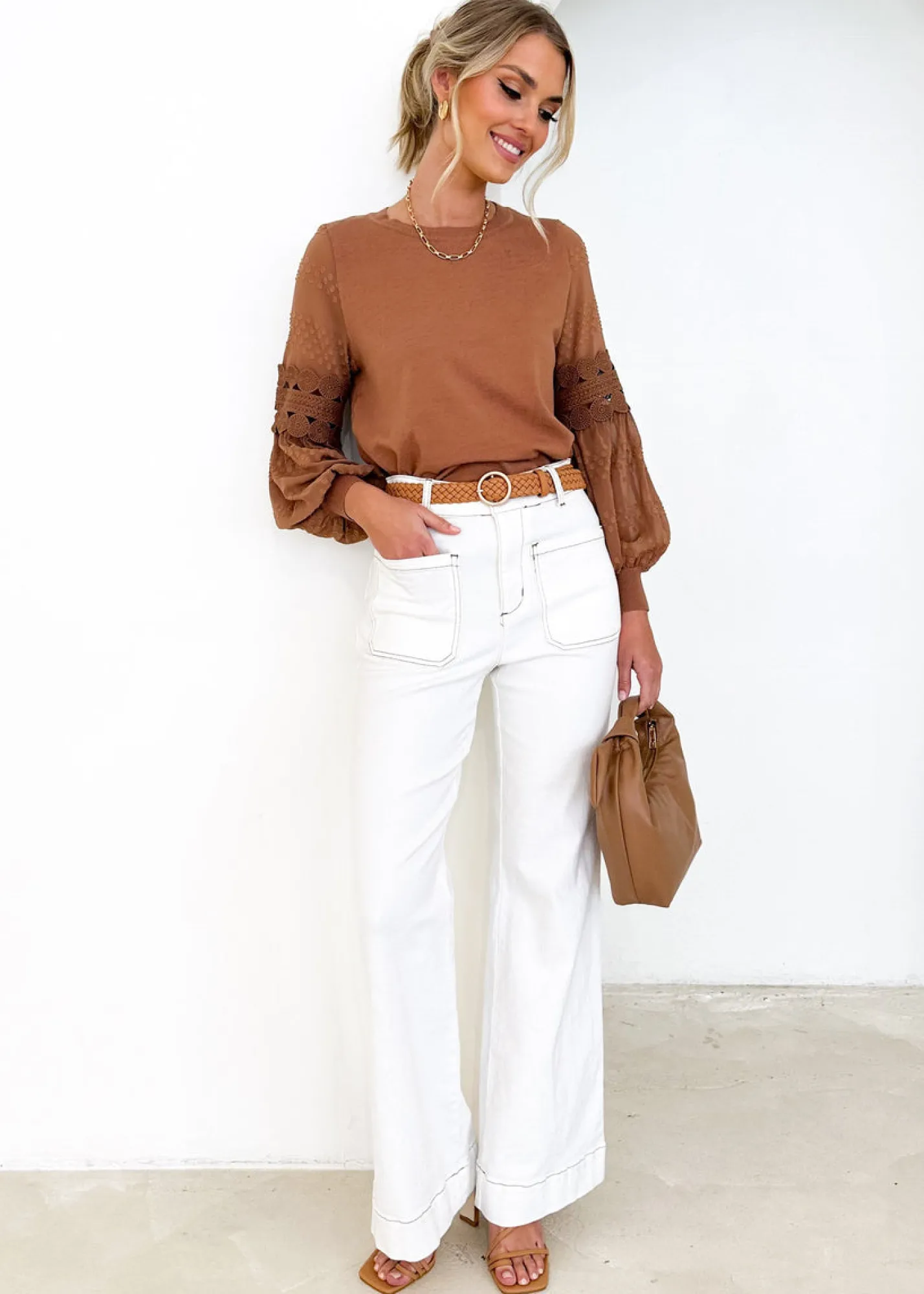 Women Gingham & Heels Knit Tops>Zoea Knit Top
