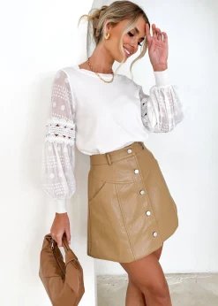 Women Gingham & Heels Basic Tops>Zoea Knit Top