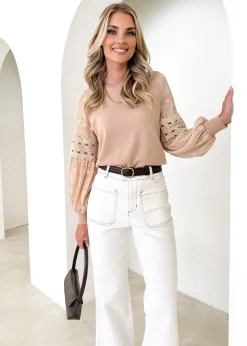 Women Gingham & Heels Knit Tops>Zoea Knit Top