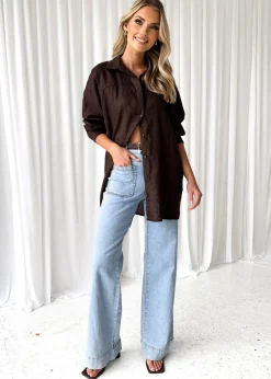 Women Gingham & Heels Shirts>Zullo Linen Shirt